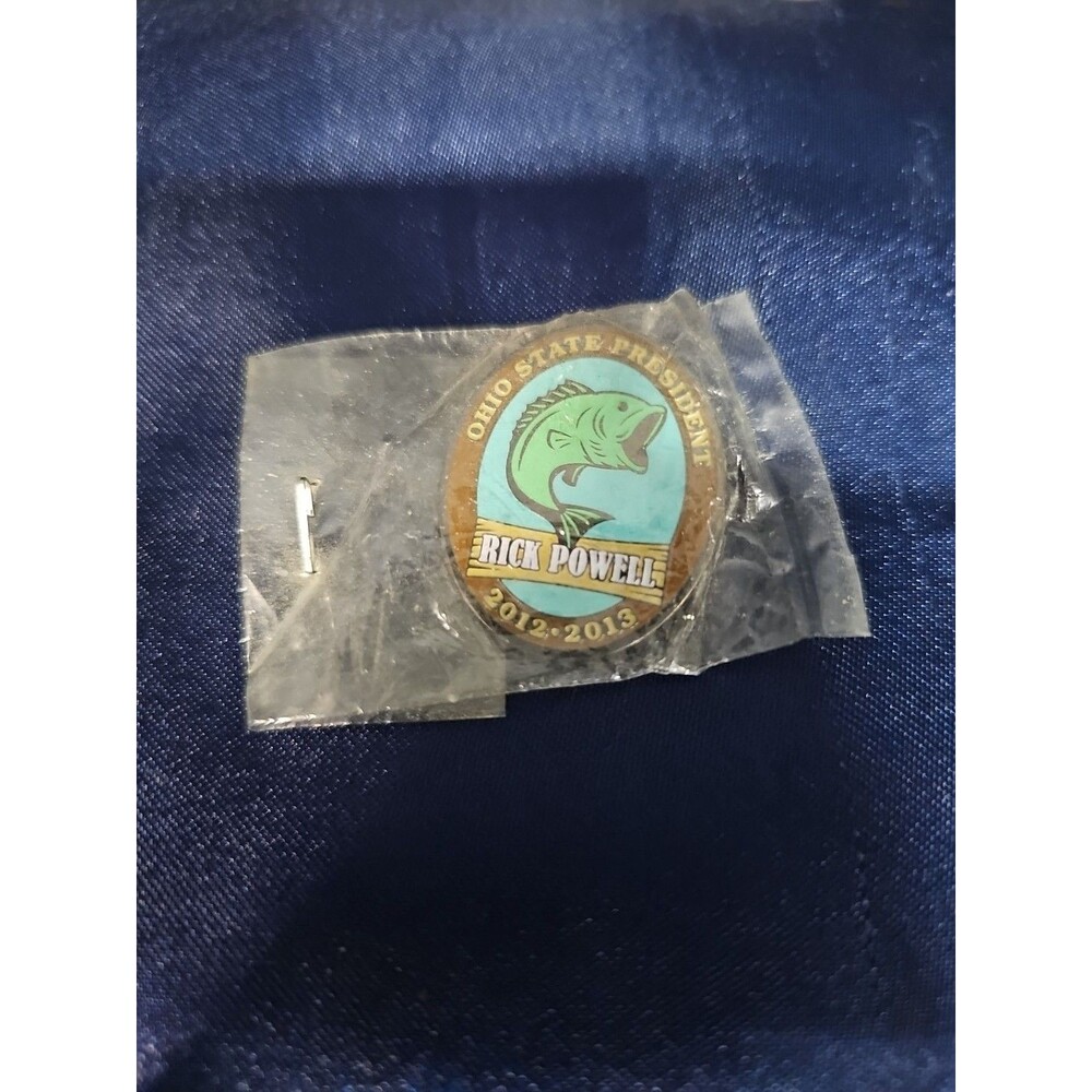 Ohio State President Fishing Pin Rick Powell 2012-2013